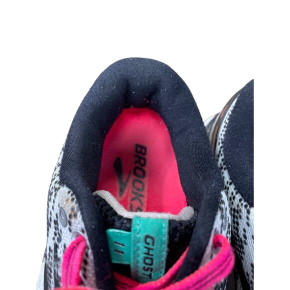 Brooks Ghost 11 Womens white black running sneakers size 8M SKU 9048 - Picture 9 of 16